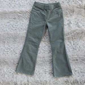 H&M Sage Green Corduroy Flared Pants